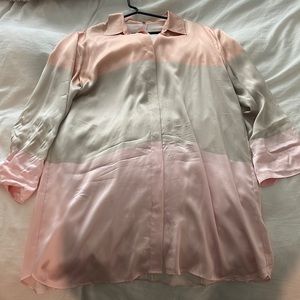 Equipment 100% Silk Button Down Shirt Dress